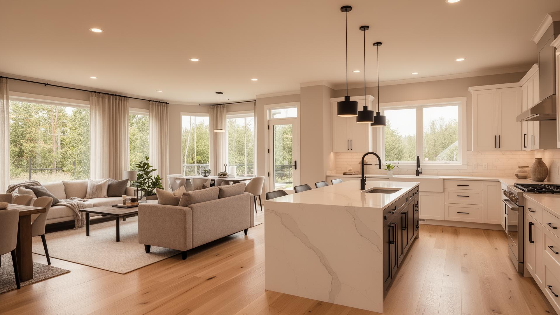 Modern kitchen remodel by Novi Construction